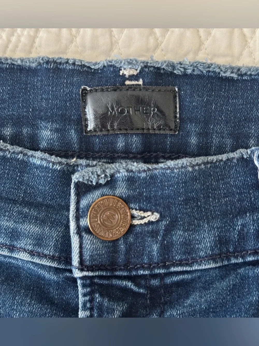 MOTHER Double Fray Charmer Crop Jean in Photo Finish Size 29